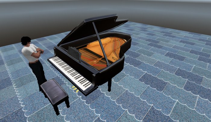 Piano sculpted