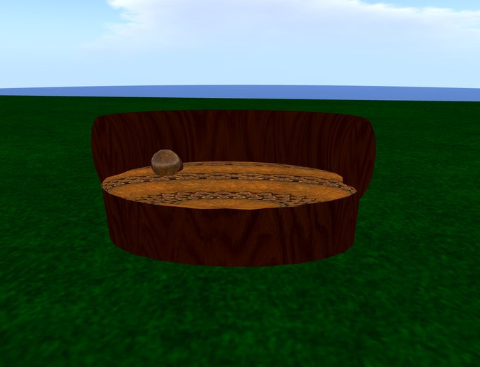 Wood Framed Cuddle Couch