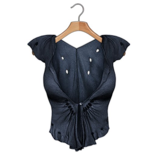 *League* Seashell Blouse -Midnight Blue