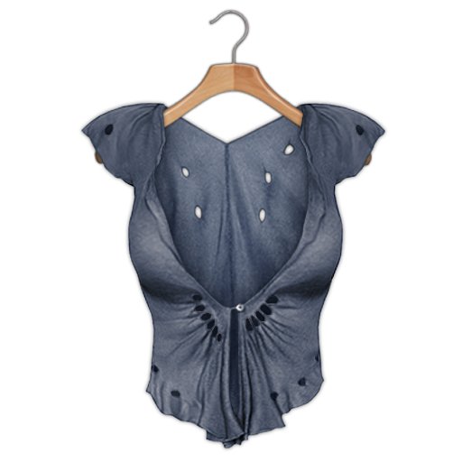 *League* Seashell Blouse -Blue