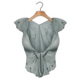 *League* Seashell Blouse -Aqua