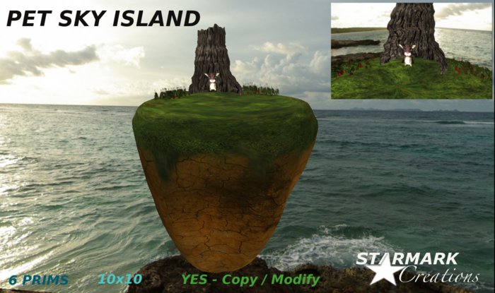 Awesome floating sky Island for your lovely pets from STARMARK CREATIONS -- promo price --