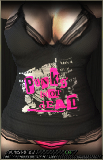 =Razorblade Jacket= Girl Ripped tank - PUNKS NOT DEAD