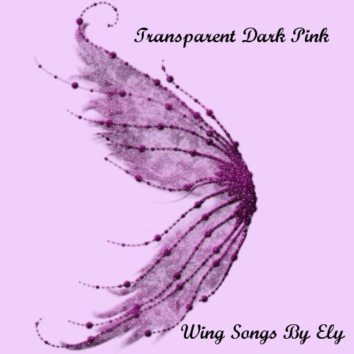 Elys transparent wings dark pink