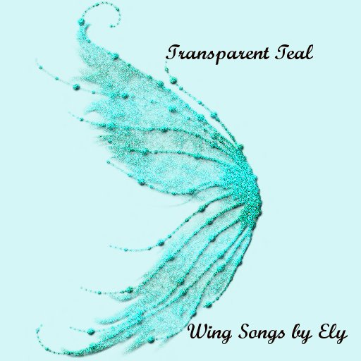 Elys transparent wings teal