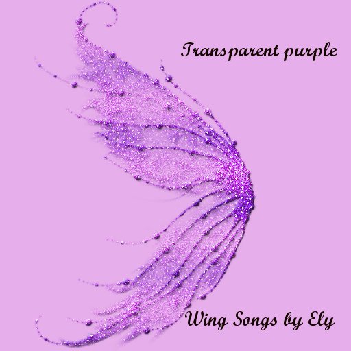 Elys transparent wings purple