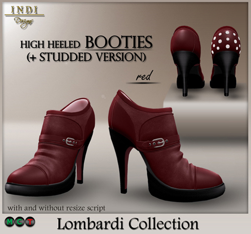 INDI Designs - Lombardi Booties red