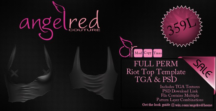 AngelRED - *Discount Item* FULL PERM Riot Top Template Pack