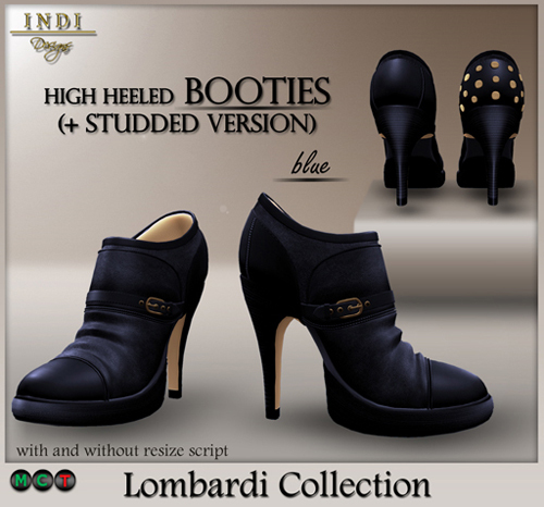 INDI Designs - Lombardi Booties blue
