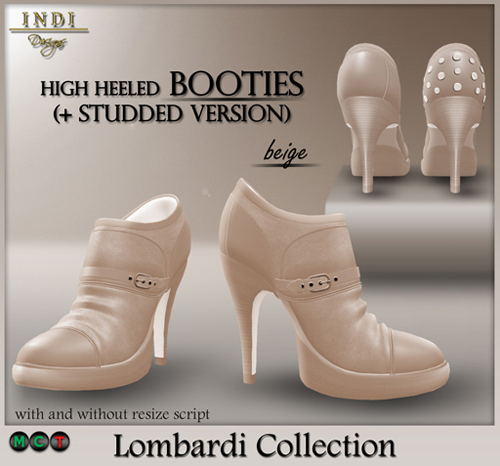 INDI Designs - Lombardi Booties beige