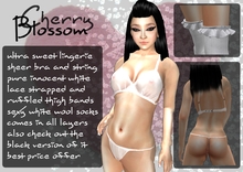 Cherry Blossom (sheer white lingerie) [boxed]