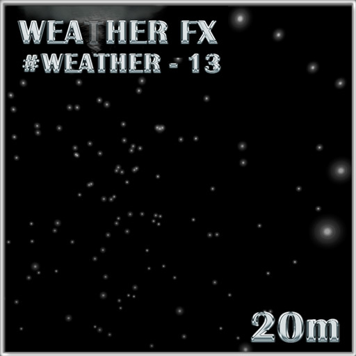 Particle FX Effect - Snow (heavy) by Drake [FULL PERM] Script and Particles Texture UUID Included