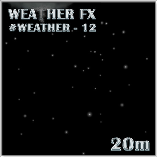 Particle FX Effect - Snow (medium) by Drake [FULL PERM] Script and Particles Texture UUID Included