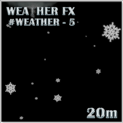Particle FX Effect - Snow Flakes 1 by Drake [FULL PERM] Script and Snow Flake Particles Texture UUID Included