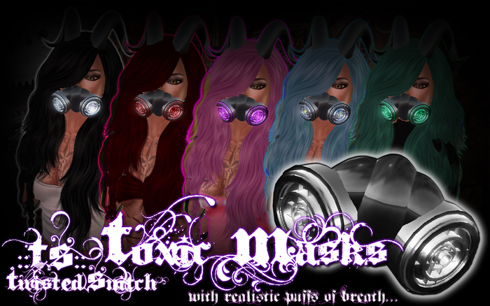 .:TS:. White Toxic Mask [Boxed] [Unisex]