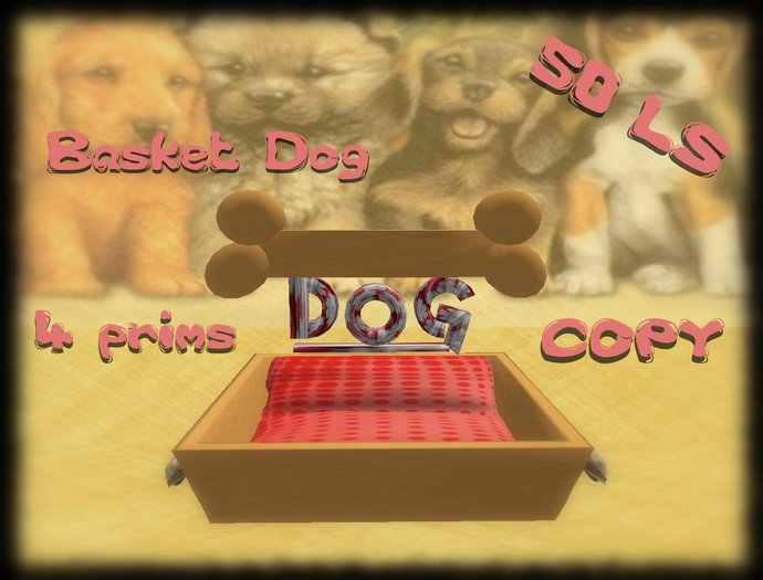 BASKET DOG ORANGE