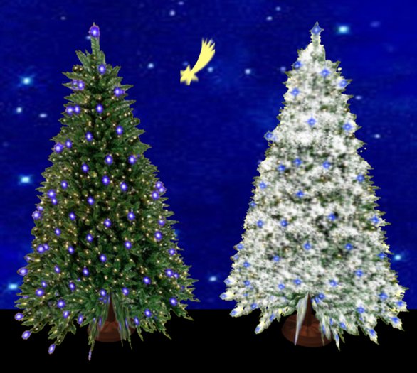 !!! NEW !!! Christmas Tree COPY Blue resize to 64 m, 2 colours 