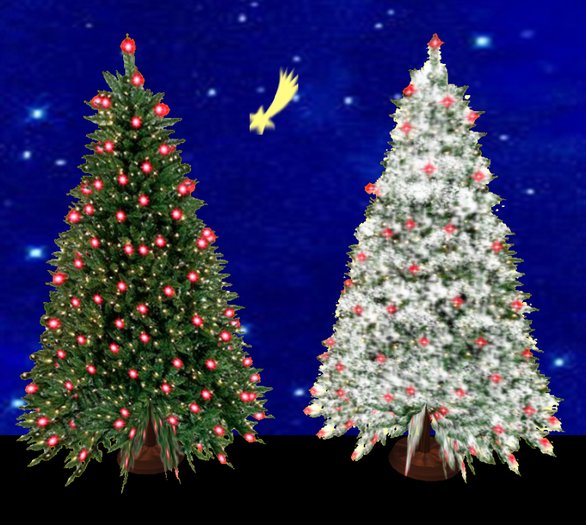 !!! NEW !!! Christmas Tree Red, 2 colours, resize to 64m