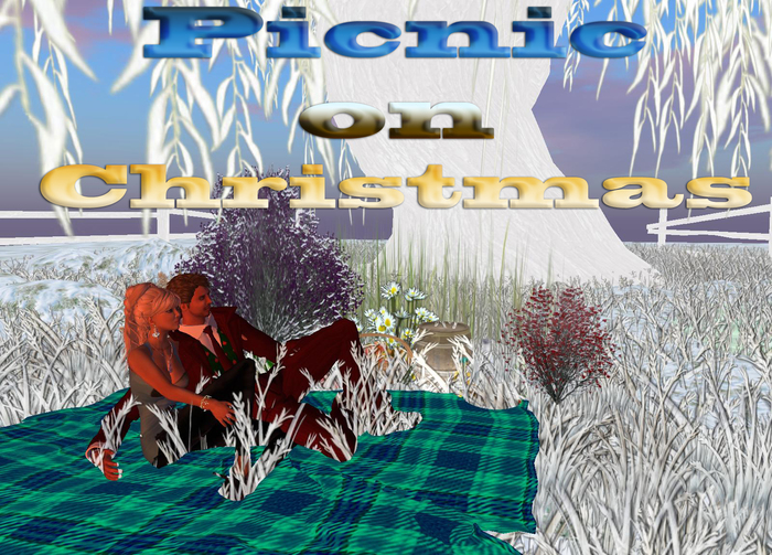 Winter Christmas Picnic Cuddles Tree Grass Fences Rocks & Special Effects for only L$ 399