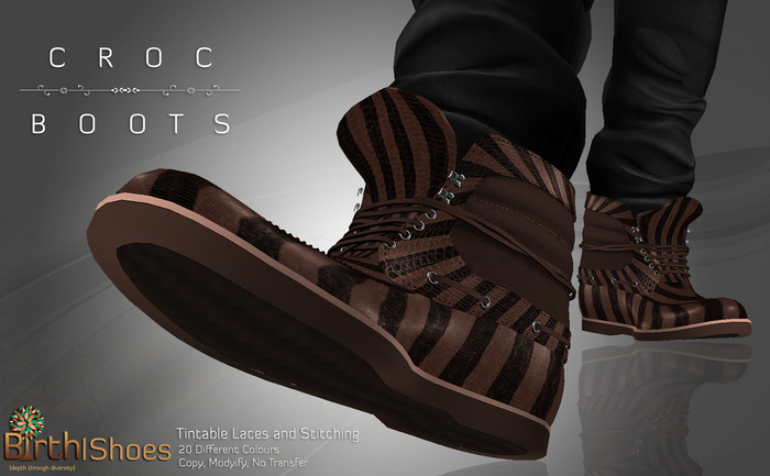*BIRTH* Croc Boots - Fatpack (300l individually inworld)