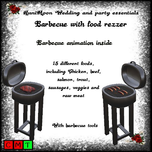 Barbecue with food rezzer