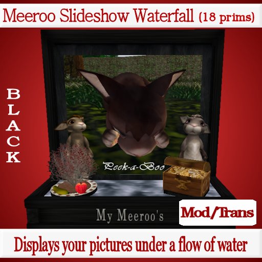 Meeroo Slideshow Waterfall (Black Wood)