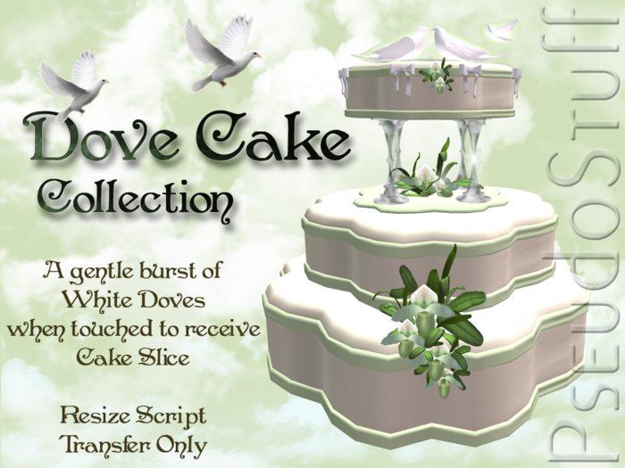 CAKE - Dove Cake - Orchid Green