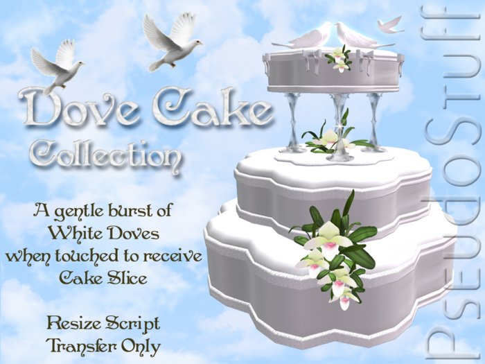 CAKE - Dove Cake - Orchid White