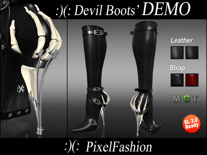 :)(: Devil Boots black V3 DEMO