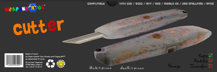 WEAPONS"R"US // Cutter boxed