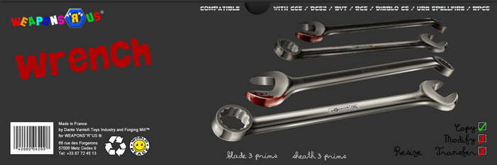 WEAPONS"R"US // Wrench boxed