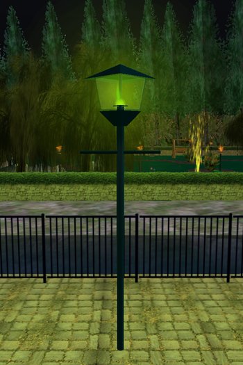Limelight Lamppost - Green
