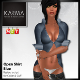 Karma - Open Shirt Blue