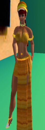 GOLD Belly Dance BALLERINA