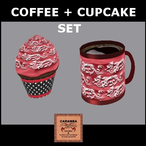 coffee and cupcake set  