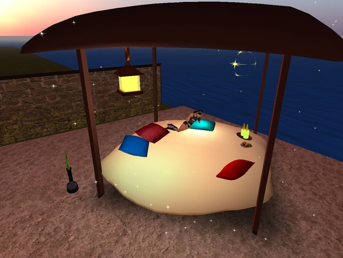 Sculpted Low Prim Pavillon with 9 Animations
