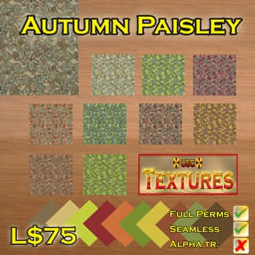 USC Textures - Autumn Paisley