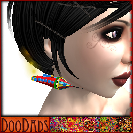 DooDads - Cartoon Rocket Earrings