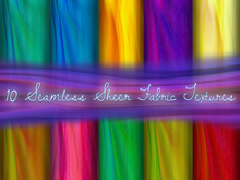 FULL PERM 10 Seamless Sheer Fabric Textures I