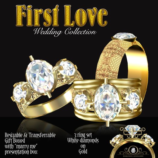 Exquisite First Love Gold Wedding Collection