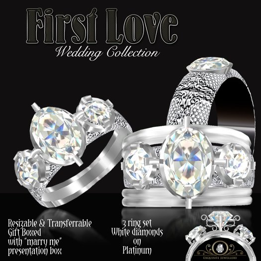 Exquisite First Love Platinum Wedding Collection