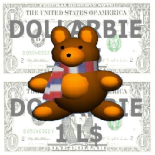 dollarbie Teddy with scarf