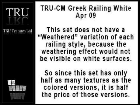 Second Life Marketplace - 11270: CM 7 x Seamless White Wood Greek ...