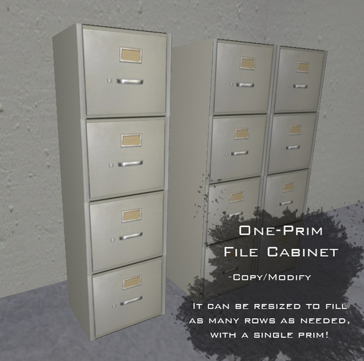 One-Prim File Cabinet