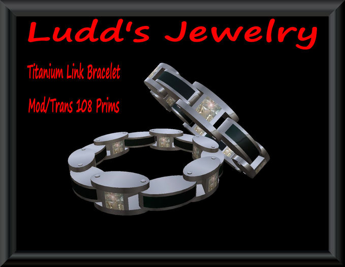 Titanium Link Bracelet Pearl