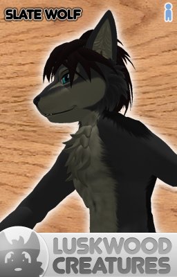 Luskwood Slate Wolf Avatar - Male