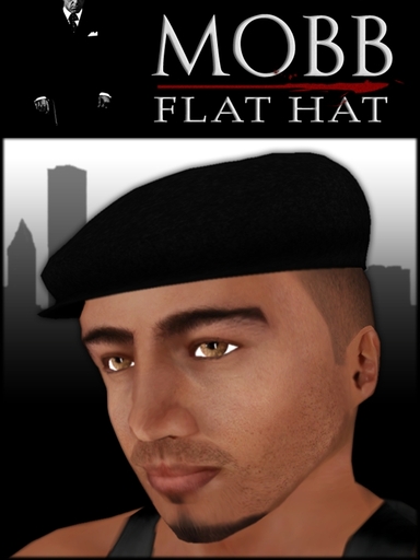 M*O*B*B* ~Sculpted Flat Hat~ (Black)