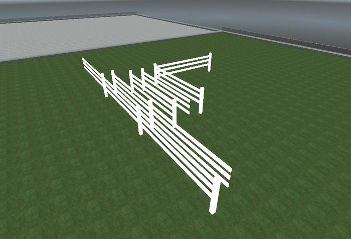 Sculpted White Fence Boxed