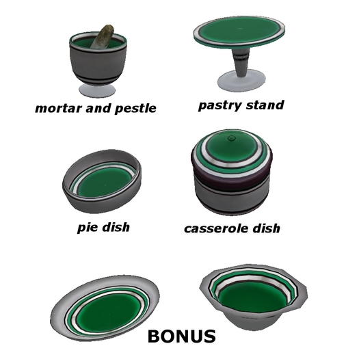 tableware ceramic set green