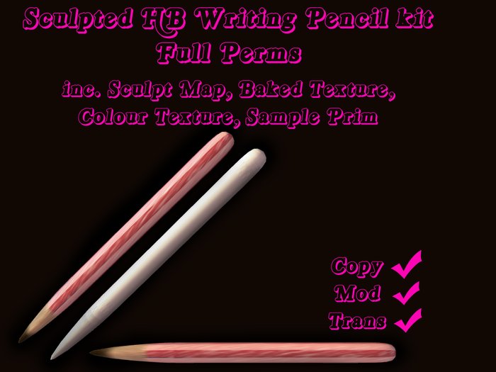 Sculpted HB Pencil Set